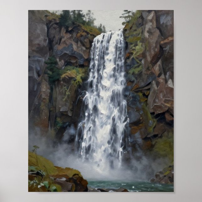 A Study of Cascading Light and Stone Poster (Front)