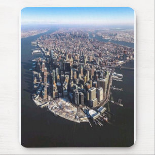 A Stunning Aerial View of New York City from Above Mouse Pad