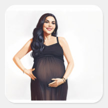 A Stunning and Glamourous Pregnant Woman