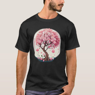 A Stunning and Unique Cherry Blossom Tree in a Glo T-Shirt