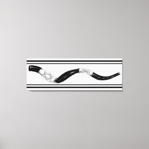 A Stunning Canvas Wall Art Shofar Jewish New Year