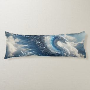 A Stunning Dragon Surrounded by Clouds Body Cushion