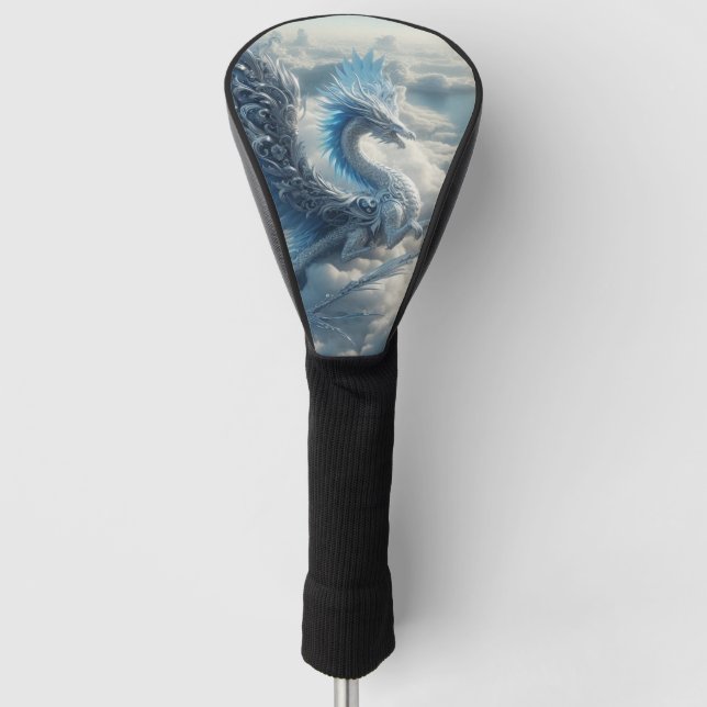 A Stunning Dragon Surrounded by Clouds  Golf Head Cover (Front)