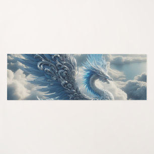 A Stunning Dragon Surrounded by Clouds Yoga Mat