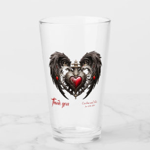 A stunning gothic heart glass