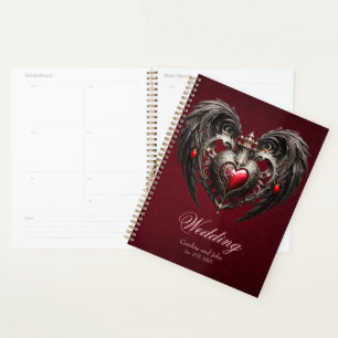 A stunning gothic heart planner