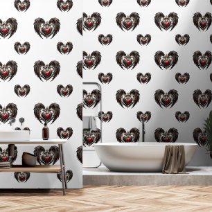 A stunning gothic heart with elegant, wallpaper