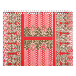 A stunning Indian wedding dress adorned with a ric Calendar