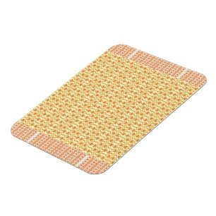 a Stunning Yellow and White Background Design Magnet