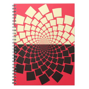 A stylised flower emerging from water, or a rising notebook