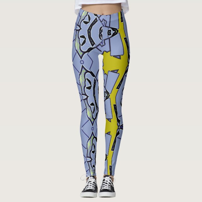 A stylish abstract "Ratti_Creative_Arts"   Legging (Front)