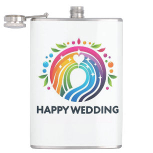 A Stylish and Personalised Wedding Gift Hip Flask
