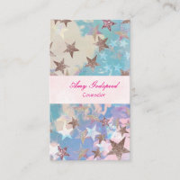 a stylish business card with shining stars