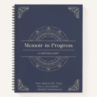 A stylish diary to begin your memoirs and thoughts notebook