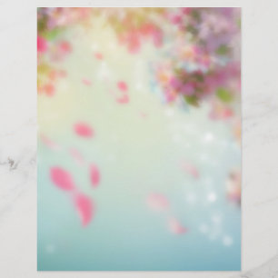 a stylish fryer with pink petals flyer