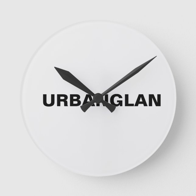 A stylish wall clock which has URBANGLAN design  (Front)