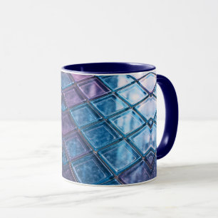 A stylized mug with a nice stained glass appearanc