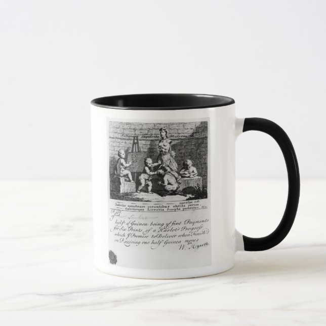 A Subscription Ticket for 'A Harlot's Mug (Right)