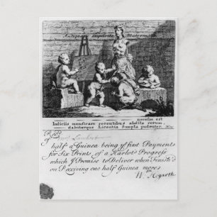 A Subscription Ticket for 'A Harlot's Postcard
