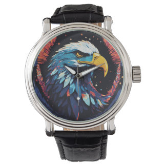 A subtle blend of colours surrounds the eagle watch