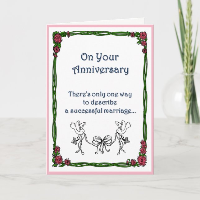 A successful marriage is... card (Front)