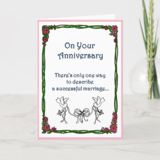 A successful marriage is... card