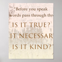 A Sufi Saying The Three Gates of Speech 