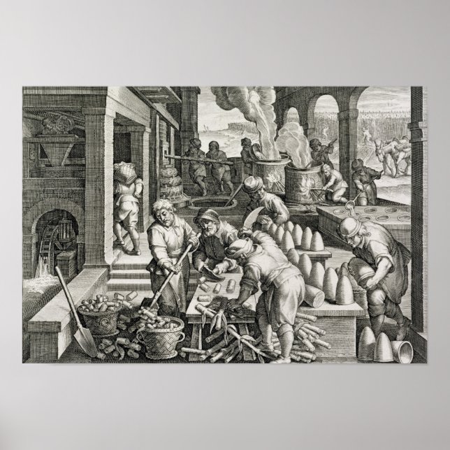 A Sugar Mill and the Production of Sugar Poster (Front)