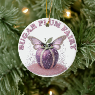 A Sugar Plum Fairy Ceramic Ornament