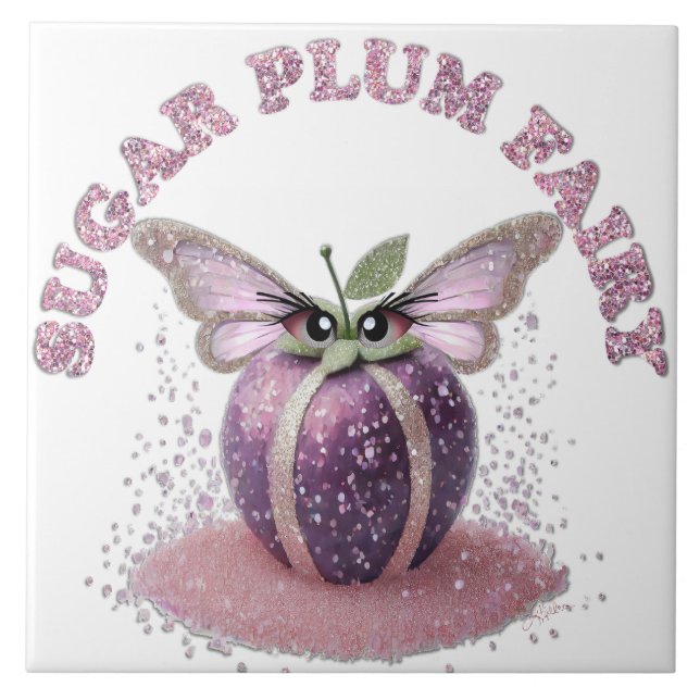 A Sugar Plum Fairy Ceramic Tile (Front)
