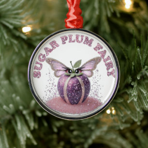 A Sugar Plum Fairy Metal Ornament