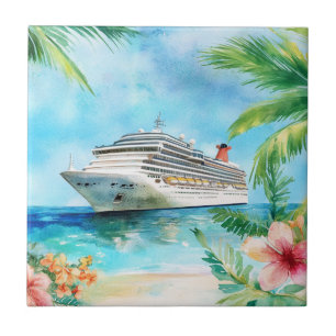 A Summer Cruise Ceramic Tile