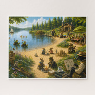 A Summer Day at Cattail Cove Jigsaw Puzzle