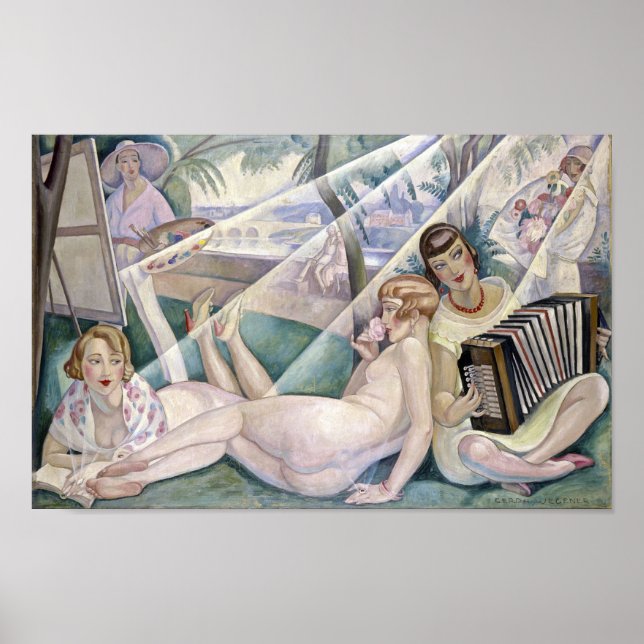 A Summer Day (Beautiful Women in the Sun) Poster (Front)