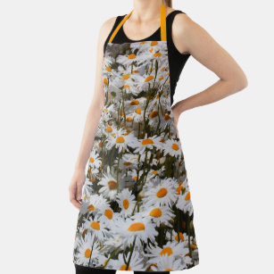 A Summer Field of Oxeye Daisies Flowers Apron