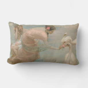 A Summer Morning by Rupert Bunny (1897) Lumbar Cushion