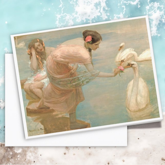 A summer morning by Rupert Bunny Postcard (Creator Uploaded)