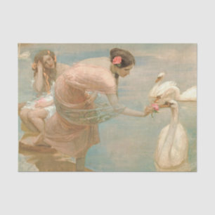 A summer morning by Rupert Bunny Tissue Paper