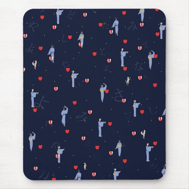 A summer night in Japan Mouse Pad (Front)