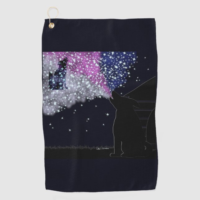 A Summer Night with Sirius Golf Towel (Front)