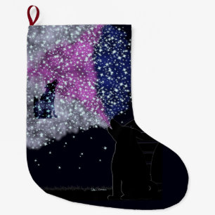 A Summer Night with Sirius  Large Christmas Stocking