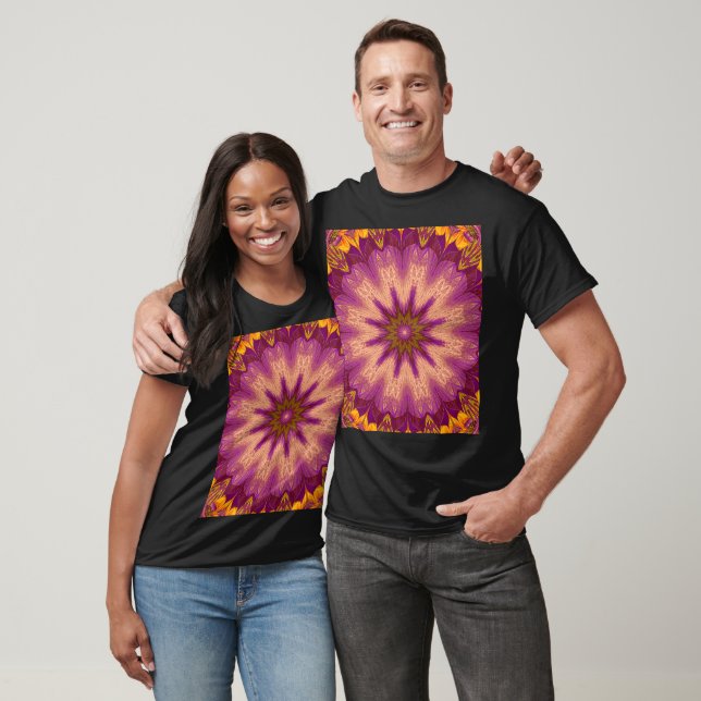A Summer Pansy 4 Bohemian Abstract Floral Graphic  T-Shirt (Unisex)