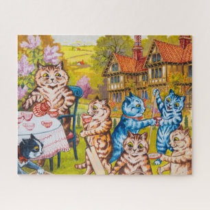 A Summer Tea Party by Louis Wain Jigsaw Puzzle