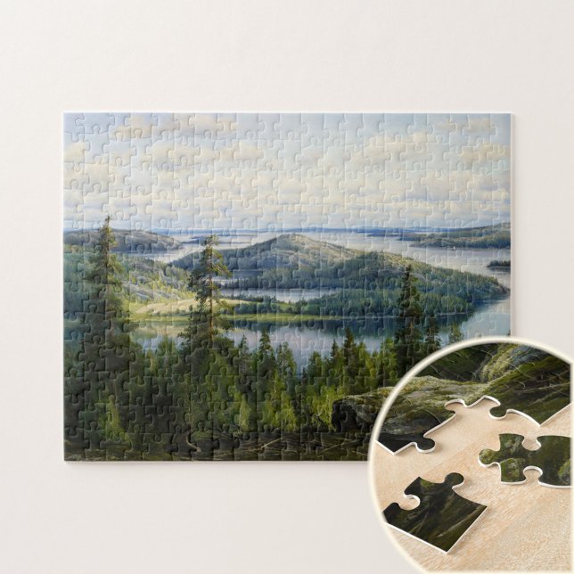 A Summer's Day on Lake Paijanne, Waenerberg  Jigsaw Puzzle (Creator Uploaded)