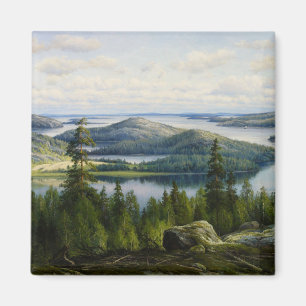 A Summer's Day on Lake Paijanne, Waenerberg  Magnet