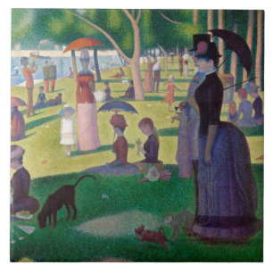 A Sunday Afternoon at La Grande Jatte, Seurat Ceramic Tile