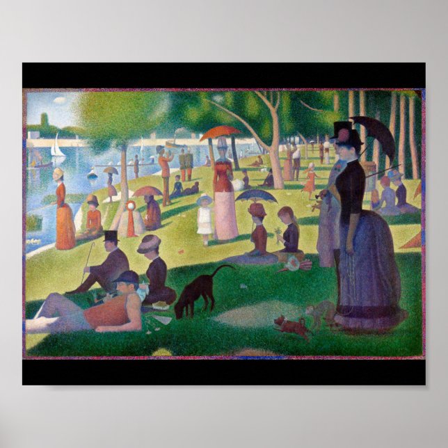 A Sunday Afternoon at La Grande Jatte, Seurat Poster (Front)
