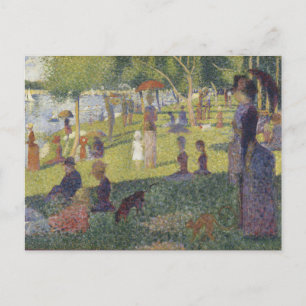 A Sunday Afternoon Island La Grande Jatte Seurat Postcard