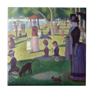 A Sunday Afternoon on La Grande Jatte by Seurat Ceramic Tile