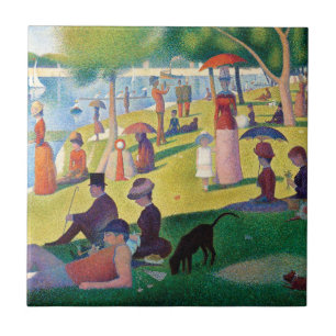 A Sunday Afternoon on La Grande Jatte by Seurat Ceramic Tile